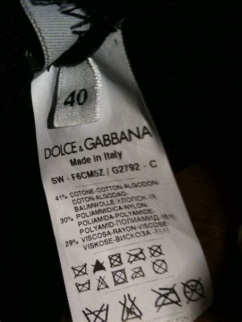 dolce and gabbana clothing replica|authentic dolce and gabbana label.